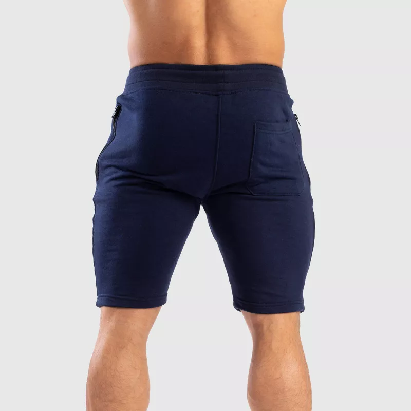Pantaloni scurți de trening pentru bărbați Iron Aesthetics RAGGED, albaștrii-2