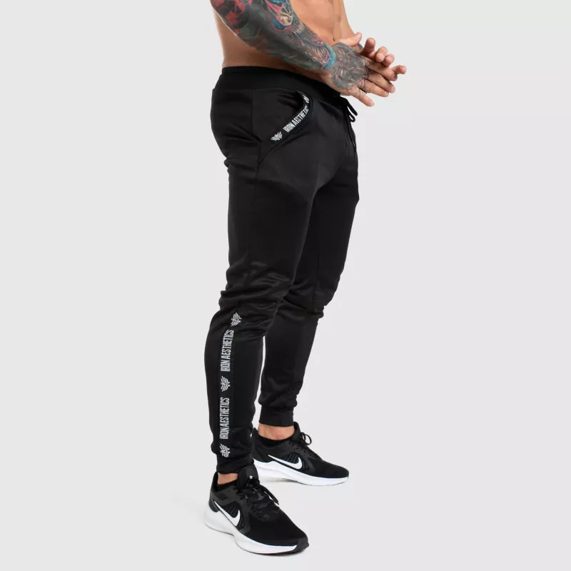 Pantaloni de trening Jogger Iron Aesthetics Partial, negri-1