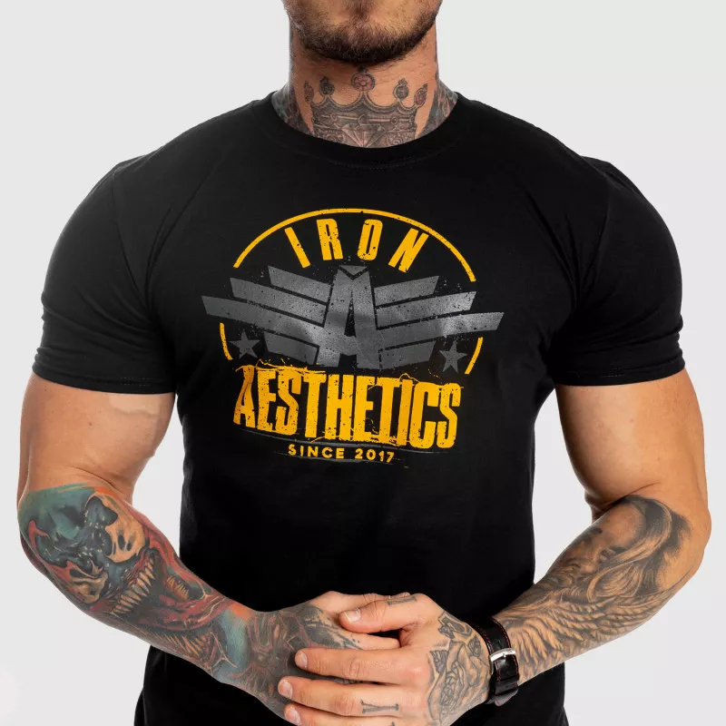 Tricou fitness pentru bărbați Iron Aesthetics Force, negru-7