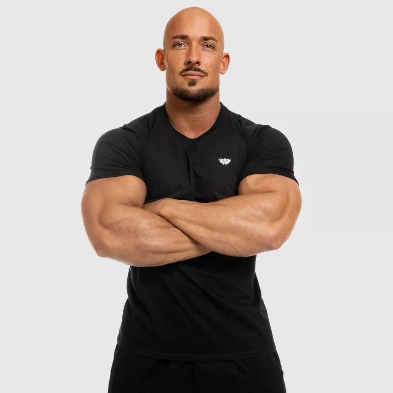 Tricou fitness pentru bărbați Iron Aesthetics Standard, negru-6