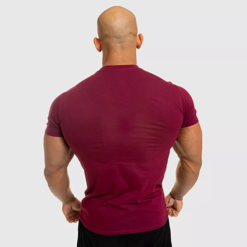 Tricou fitness pentru bărbați Iron Aesthetics Standard, vișiniu-2