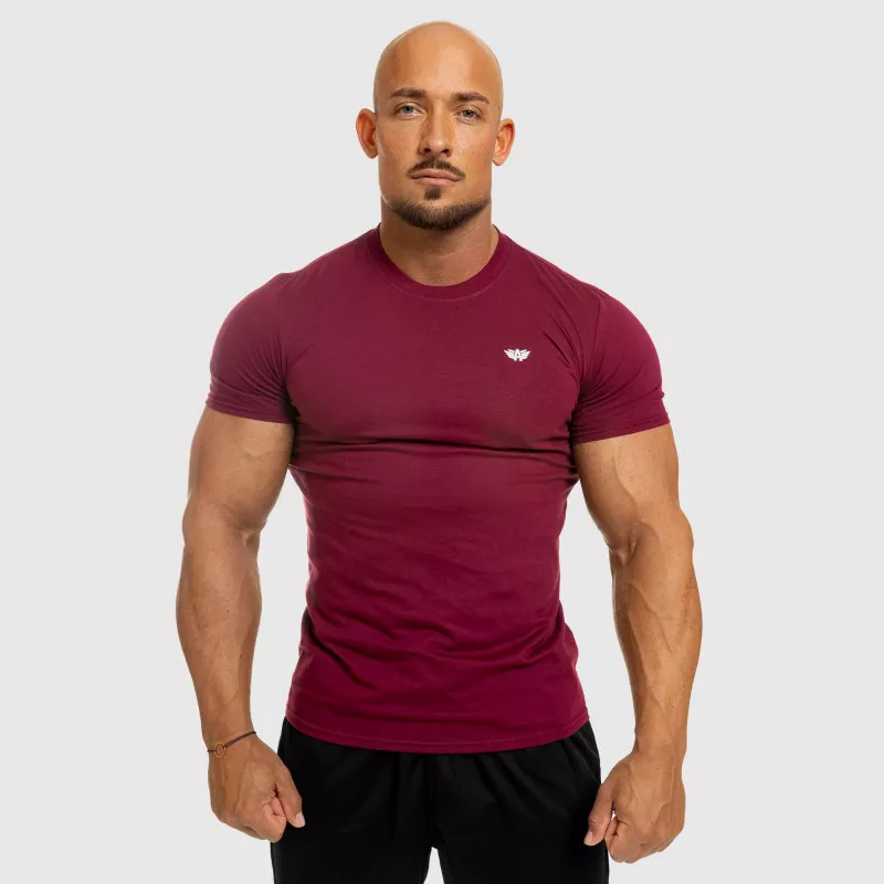 Tricou fitness pentru bărbați Iron Aesthetics Standard, vișiniu-6