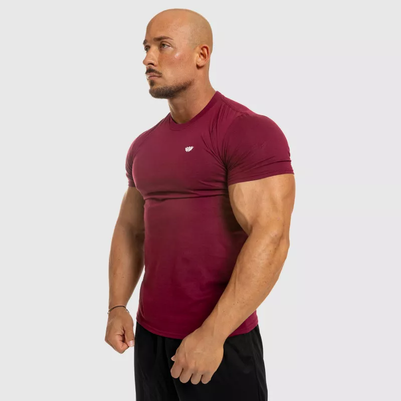 Tricou fitness pentru bărbați Iron Aesthetics Standard, vișiniu-8