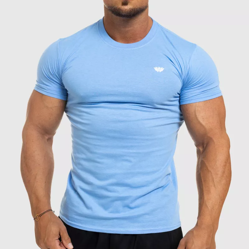 Tricou fitness pentru bărbați Iron Aesthetics Standard, albastru-1