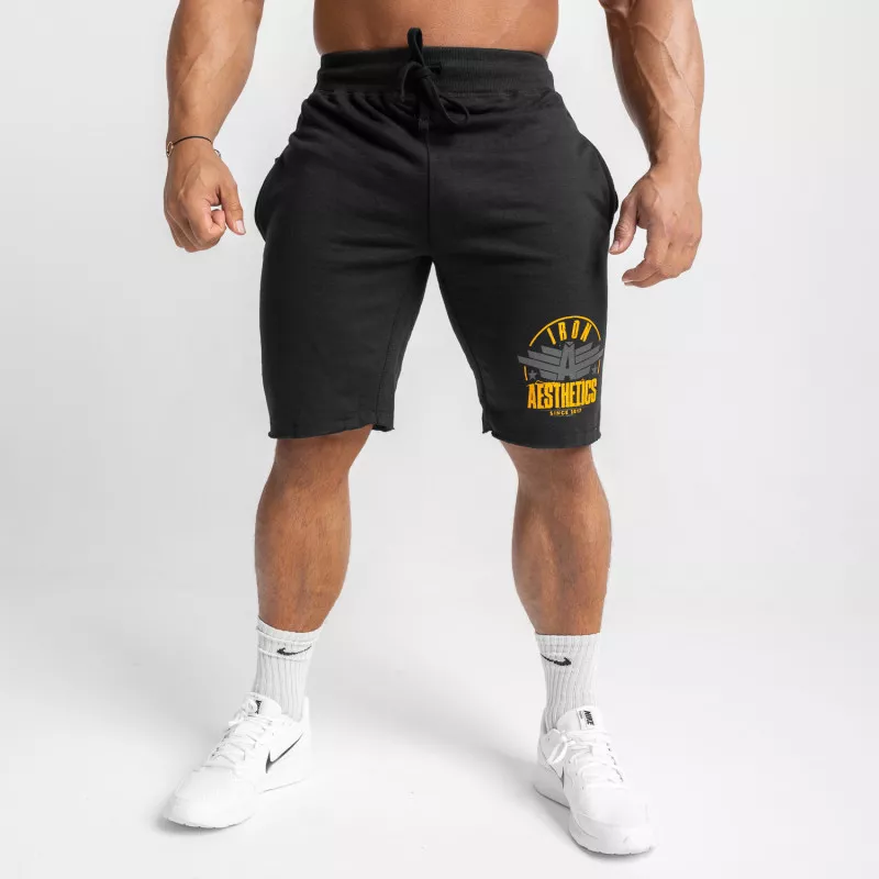 Pantaloni scurți de trening pentru bărbați Iron Aesthetics Force, negrii-3