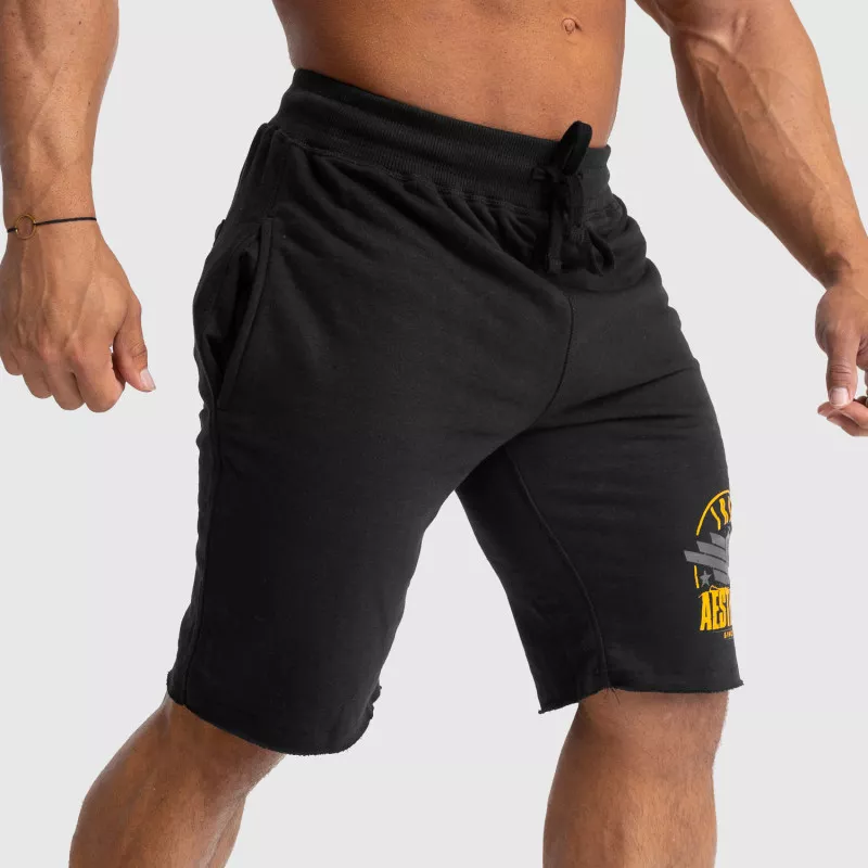 Pantaloni scurți de trening pentru bărbați Iron Aesthetics Force, negrii-6