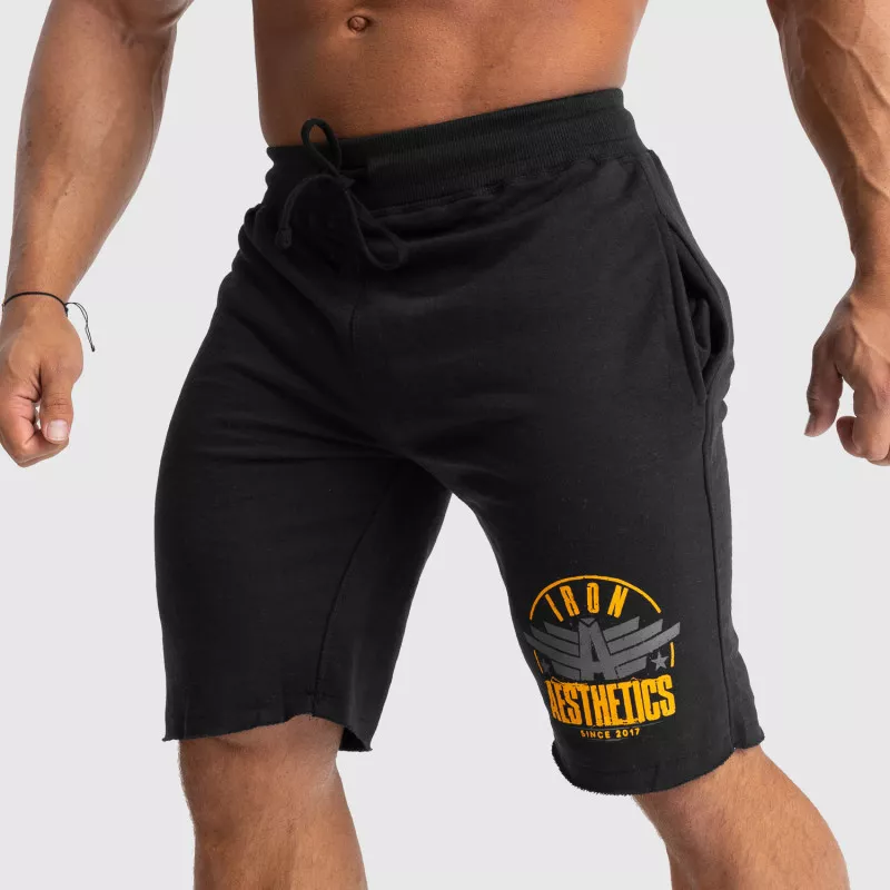 Pantaloni scurți de trening pentru bărbați Iron Aesthetics Force, negrii-7