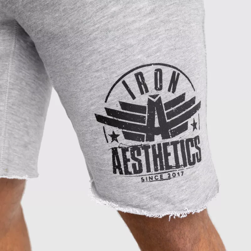 Pantaloni scurți de trening pentru bărbați Iron Aesthetics Force, gri-5