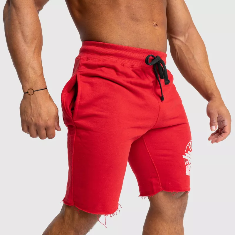 Pantaloni scurți de trening pentru bărbați Iron Aesthetics Force, roșii-7