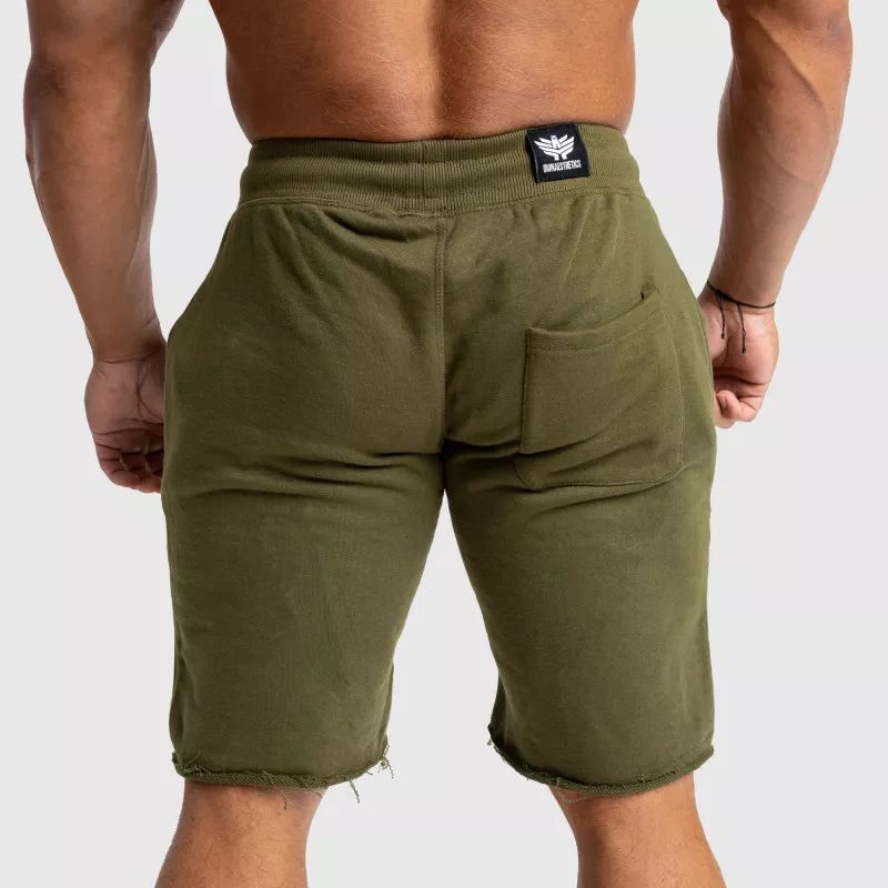 Pantaloni scurți de trening pentru bărbați Iron Aesthetics Force, verde armată-2