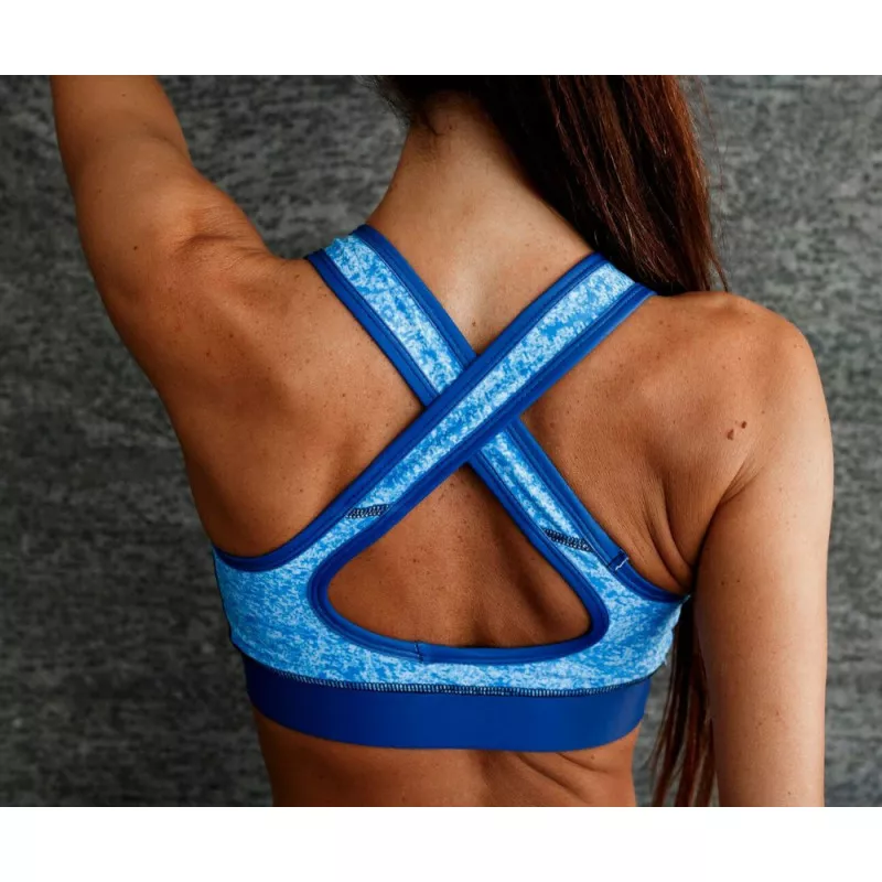 Set fitness pentru damă Iron Aesthetics Stripes, albastru-4