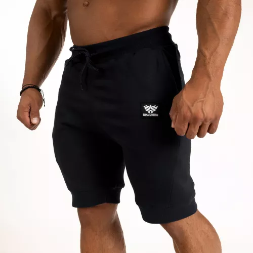 Pantaloni scurți de trening pentru bărbați Iron Aesthetics Badge, negrii