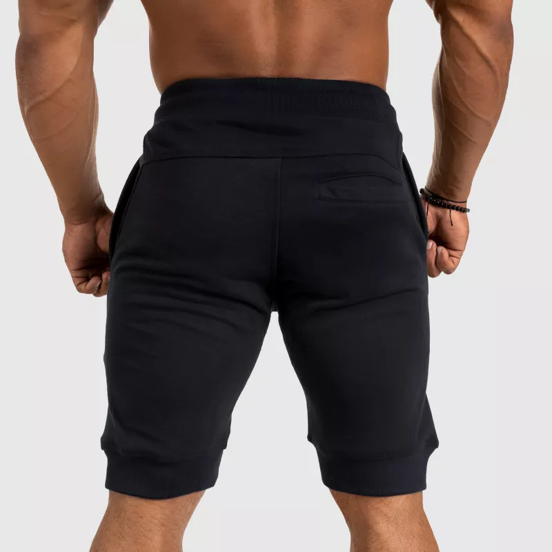 Pantaloni scurți de trening pentru bărbați Iron Aesthetics Badge, negrii-3