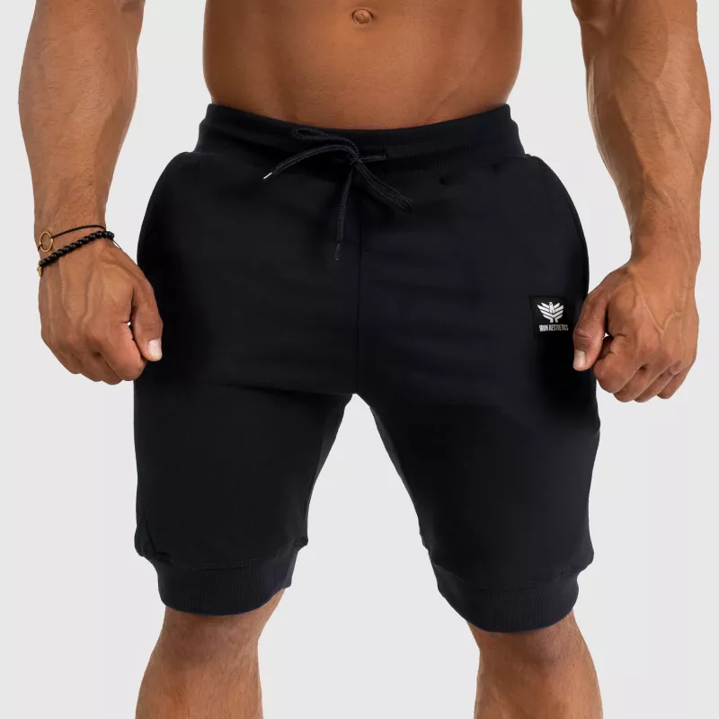 Pantaloni scurți de trening pentru bărbați Iron Aesthetics Badge, negrii-7