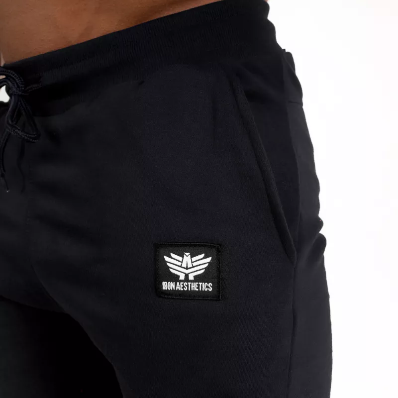 Pantaloni scurți de trening pentru bărbați Iron Aesthetics Badge, negrii-11