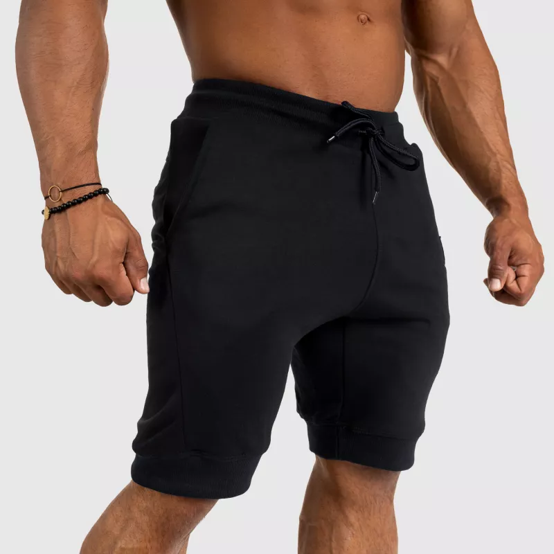 Pantaloni scurți de trening pentru bărbați Iron Aesthetics Badge, negrii-12